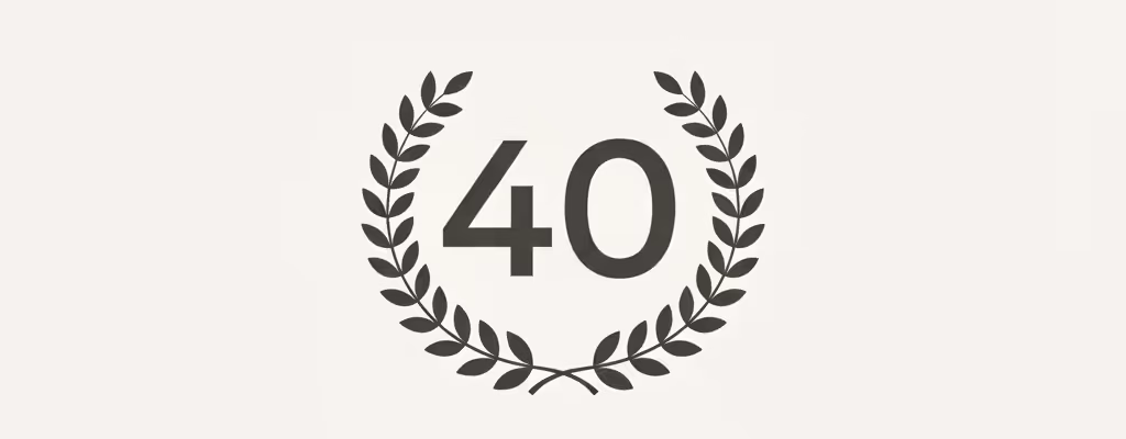 Jubiläumslogo 40 Jahre Mineralienverein Oberwolfach